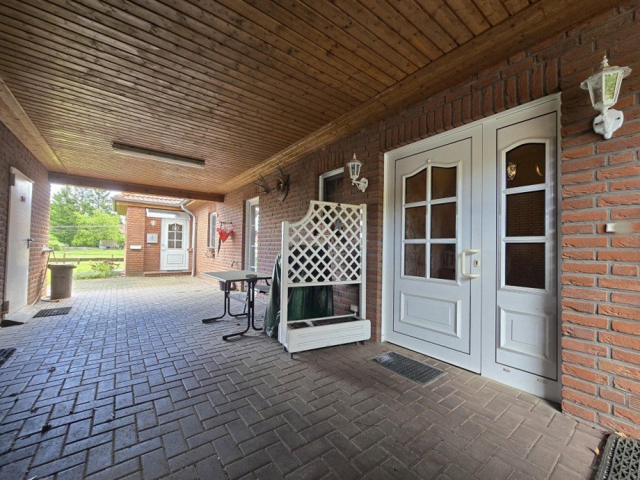 Eingang WE1 Bungalow Sassenburg