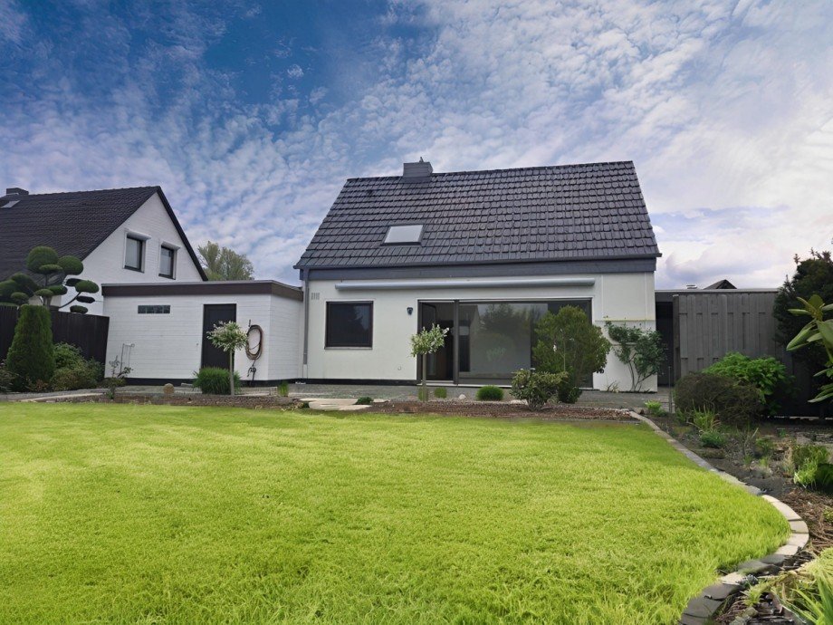 Gartenansicht Einfamilienhaus Gifhorn