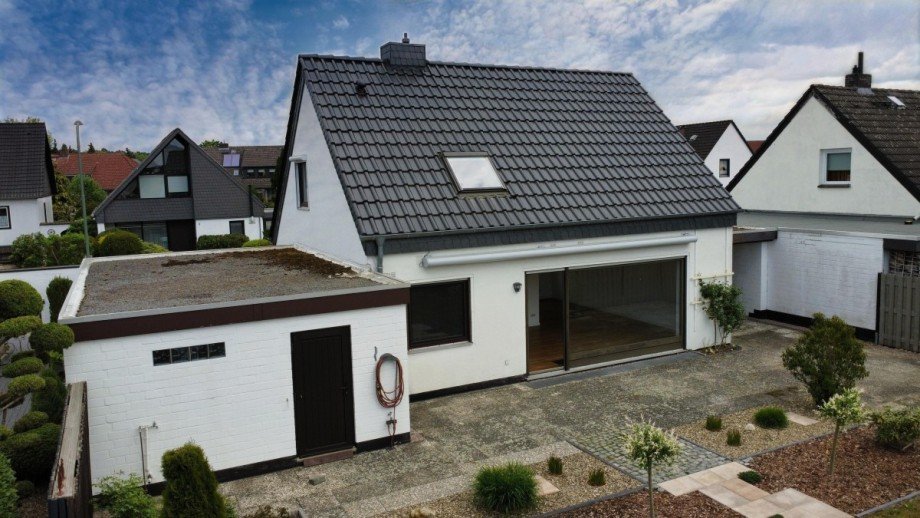 Luftbild Gartenansicht I Einfamilienhaus Gifhorn