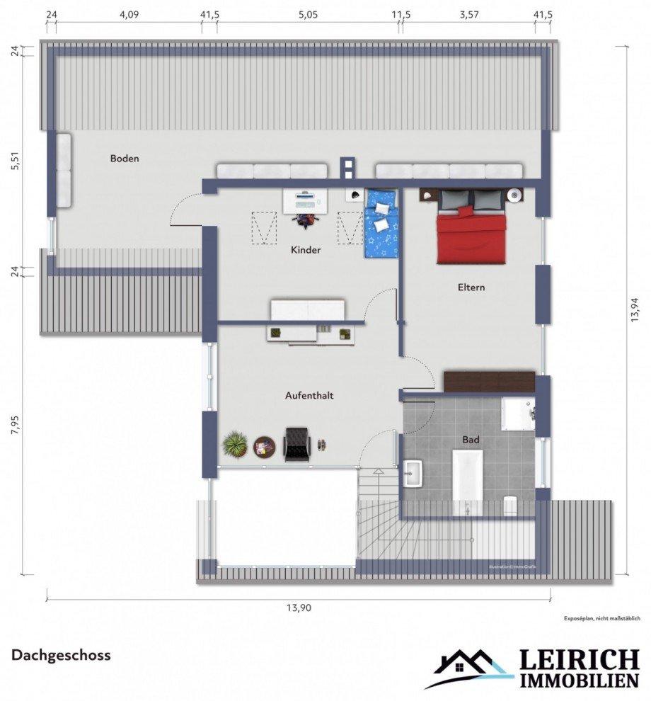 Grundriss OG Einfamilienhaus Gifhorn