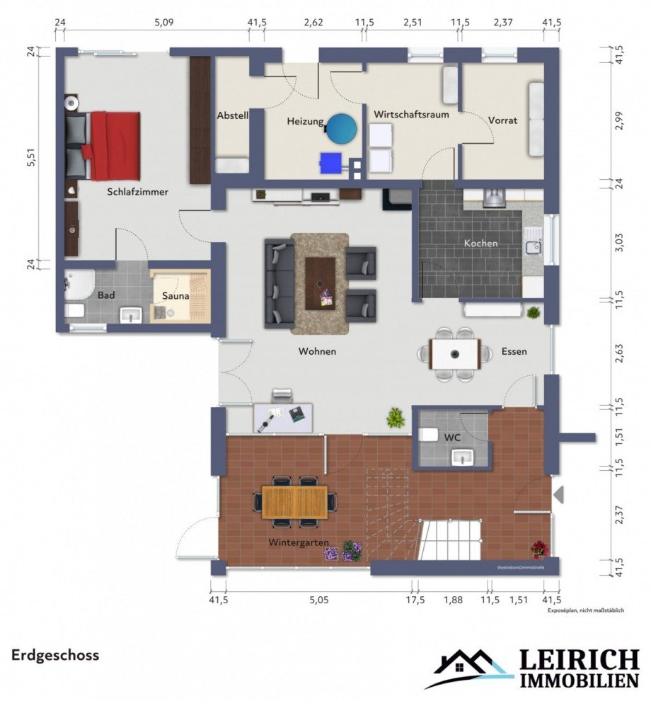 Grundriss EG Einfamilienhaus Gifhorn