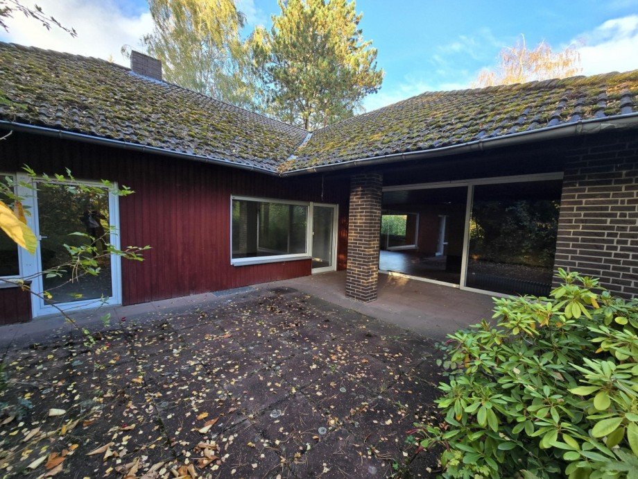 Terrassenansicht Einfamilienhaus Meine