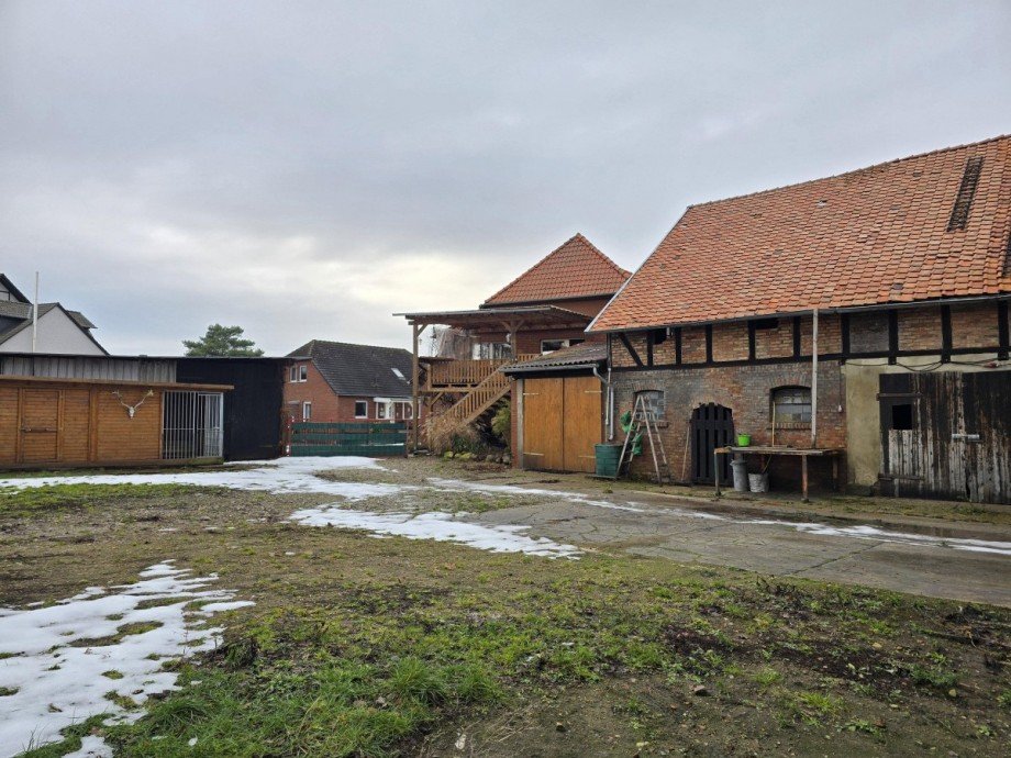 Ansicht R�ckseite Bauernhaus Calberlah